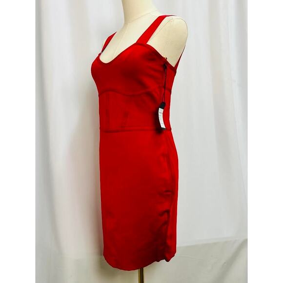 NWT!  Mariam Anna Barska Bustier Short Dress Rouge M - Picture 3 of 11